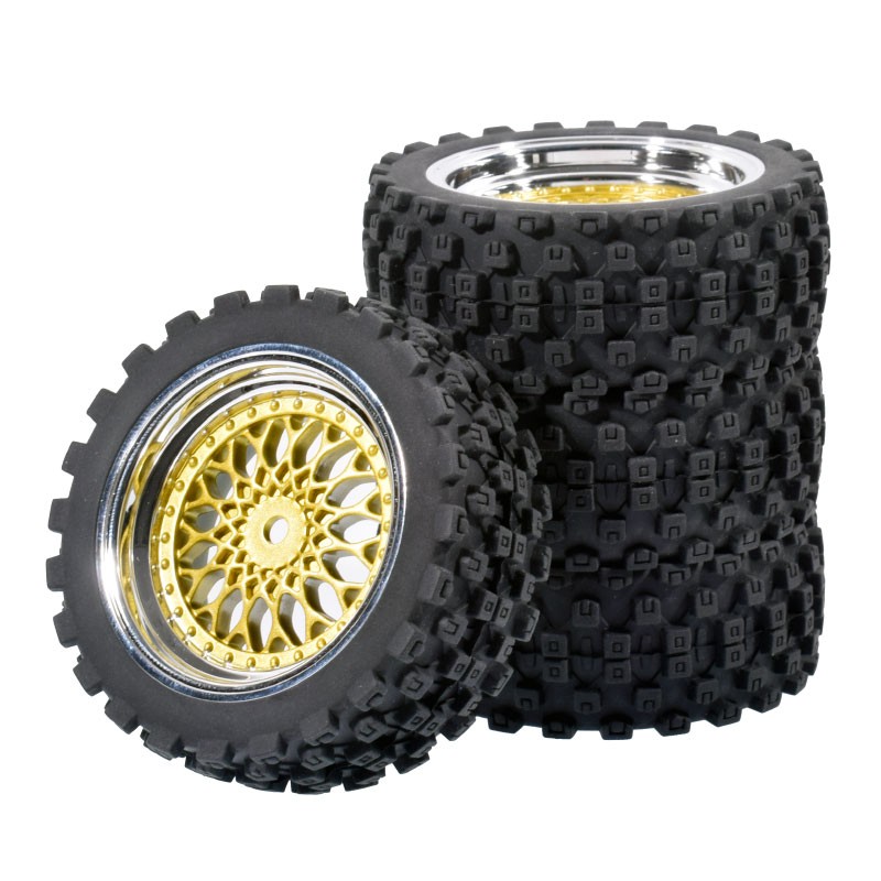 4pcs 70mm Rubber Tire Wheel Tyre for Tamiya XV01 XV02 TT01 TT02 A959 1/10 Rc Car