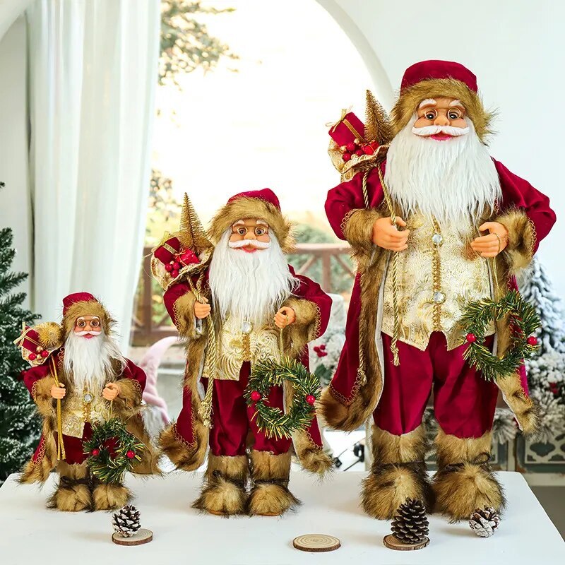 Big Santa Claus Doll Christmas Doll New Year Gift Merry Christmas Decorations-image