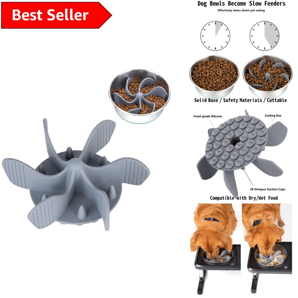 Innovative Slow Feeding Bowl Insert with Strong Suction - Ideal for Healthy Dogs