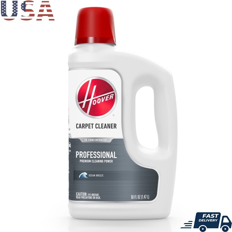 Professional Carpet Cleaner Solution Ocean Breeze Fresh Scent 50 Oz Liquid New