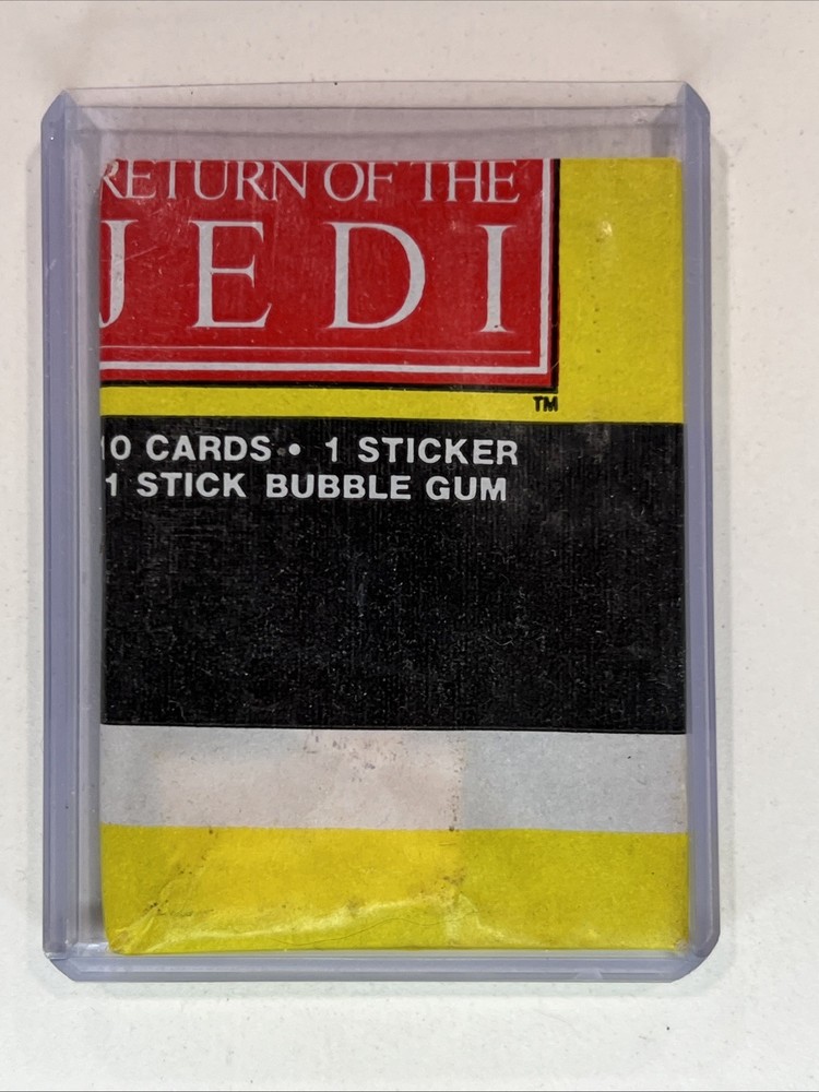 1983 Star Wars Return of the Jedi Unopened Wax Pack Misprint Error Card FSCardz