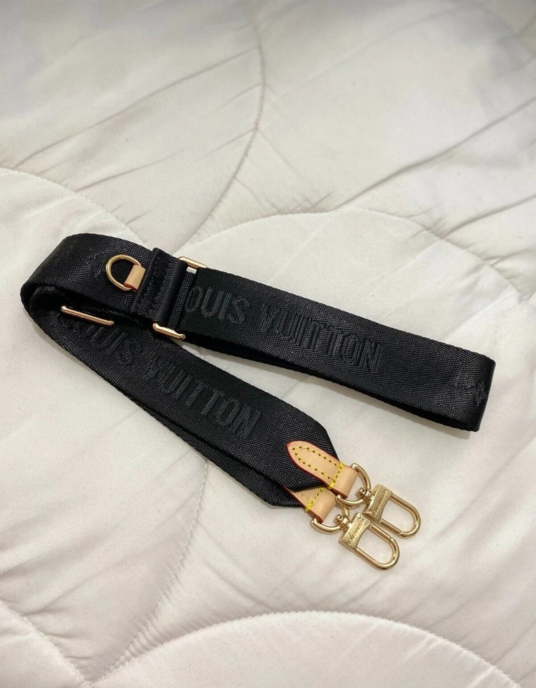 Louis Vuitton Shoulder Strap Adjustable Crossbody Shoulder Replacement Black
