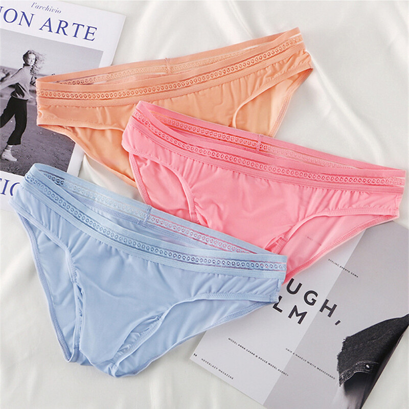 Men Briefs Ultra-thin Ice Silk Underwear Sexy Seamless Boxer Shorts Underpan