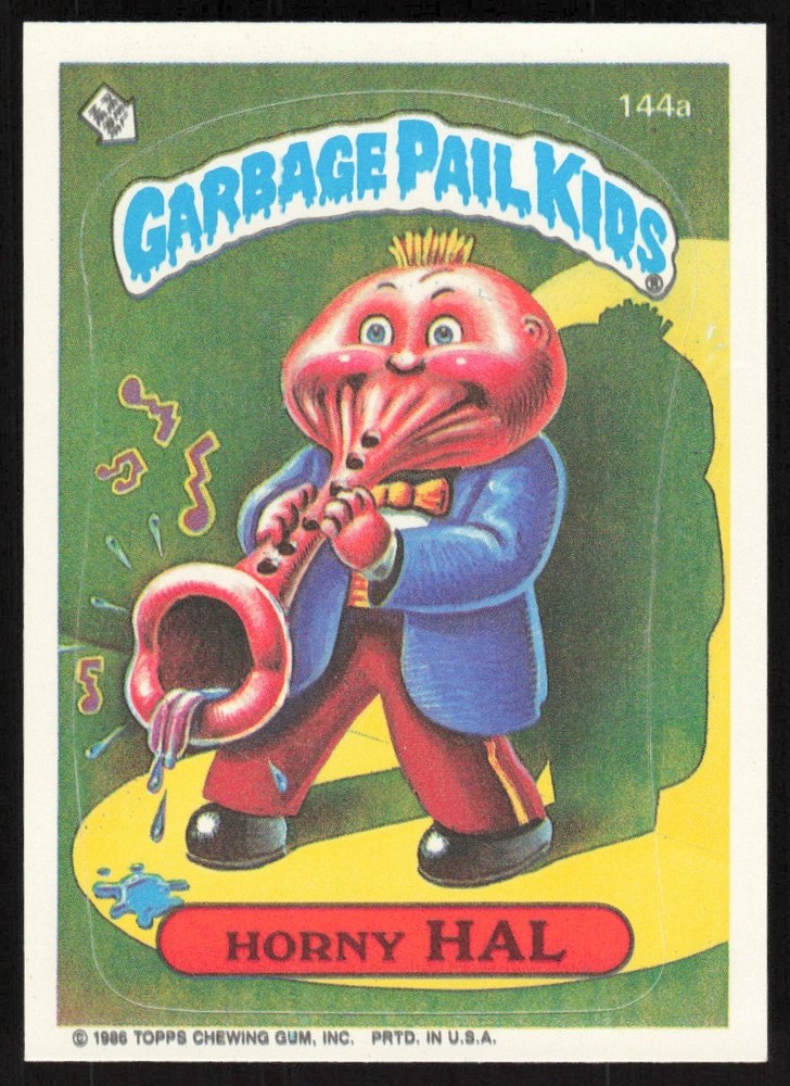 1986 Garbage Pail Kids Topps Sticker Cards