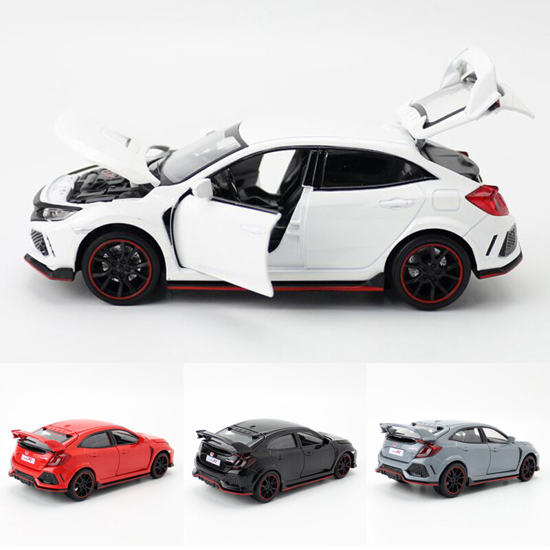 1/32 Scale Honda Civic Type R Diecast Metal Toy Car for Kids Collection