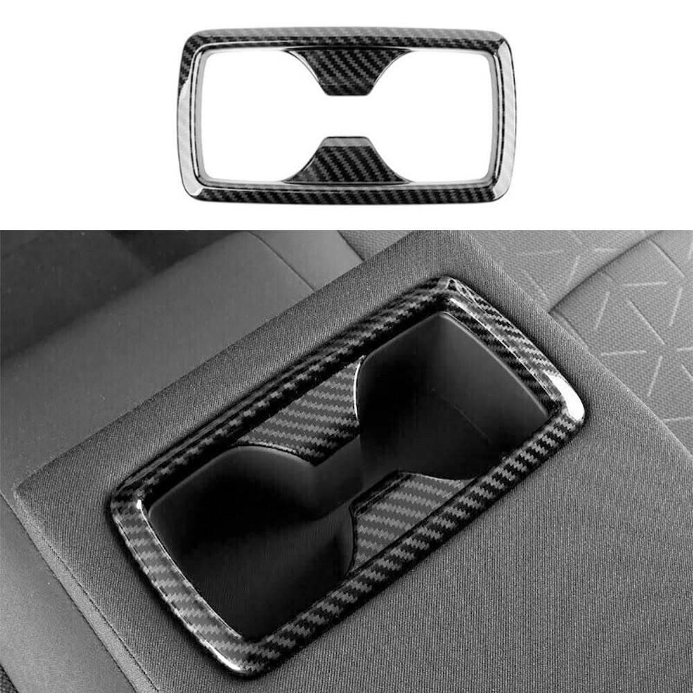 Stylish Car Center Console Cup Holder Cover Trim for Toyota RAV4 Interior Upgrade