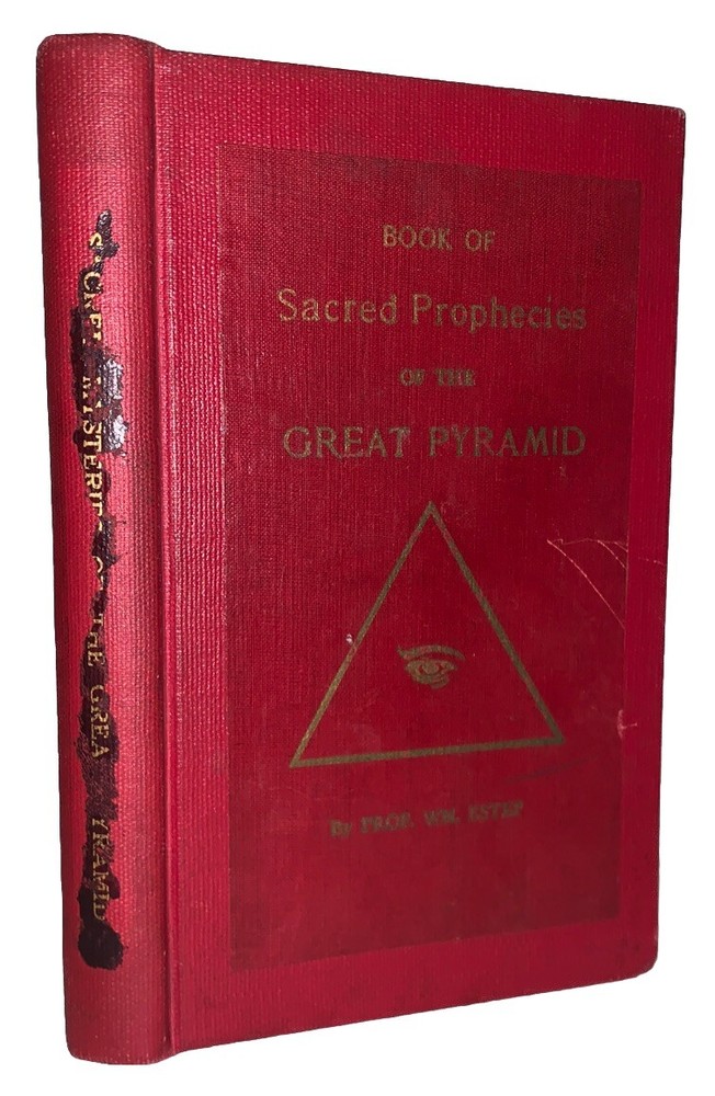 1930, 1st, ESTEP, THE GREAT PYRAMID BOOK OF SACRED MYSTERIES, OCCULT, PROPHECIES