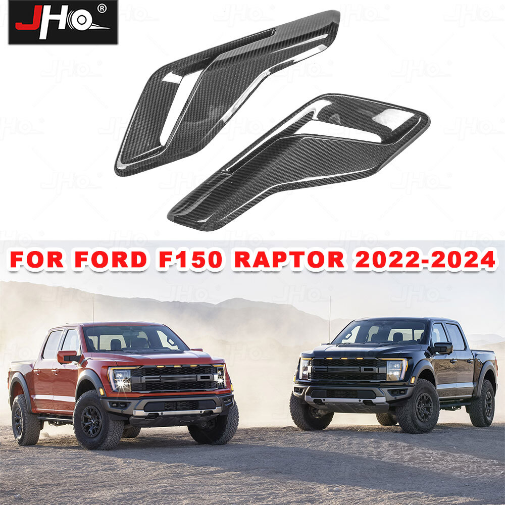 Real Carbon Fiber Fender Air Intake Trim for 2021-2025 Ford F-150 Raptor