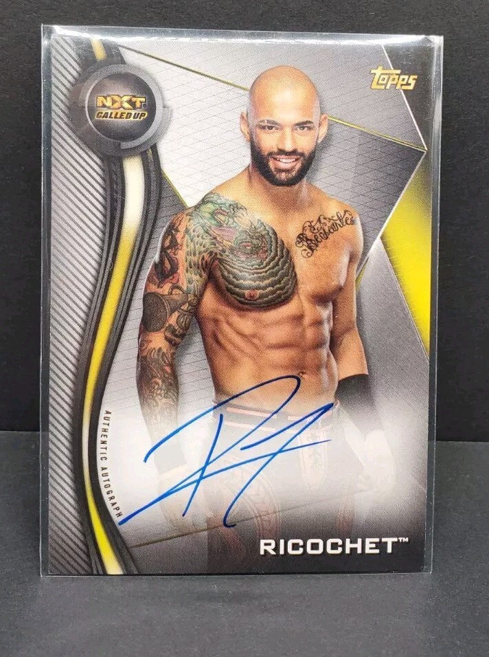 2019 Topps NXT WWE Ricochet Auto #A-RC NXT Called Up AEW