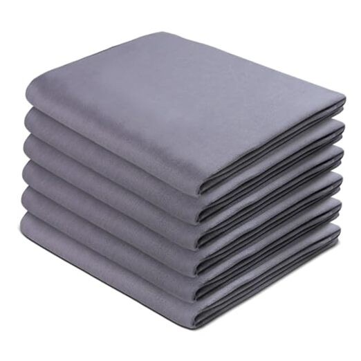 Premium 100% Cotton Kitchen Towels Set of 6 Ultra Soft Absorbent