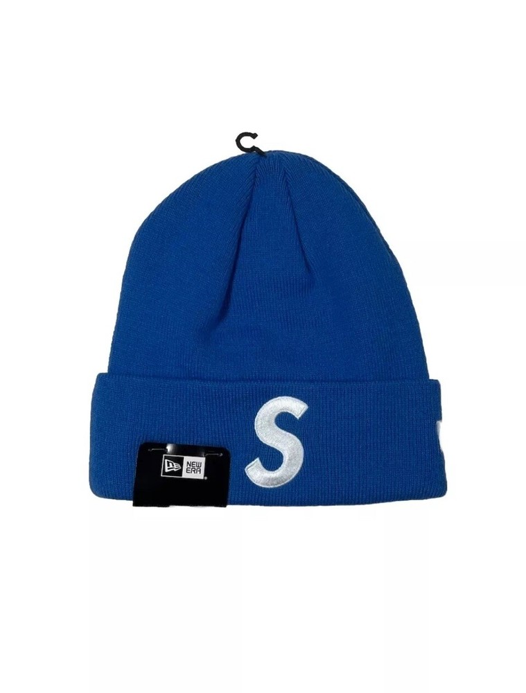 Supreme FW24 Blue S Logo Beanie by New Era
