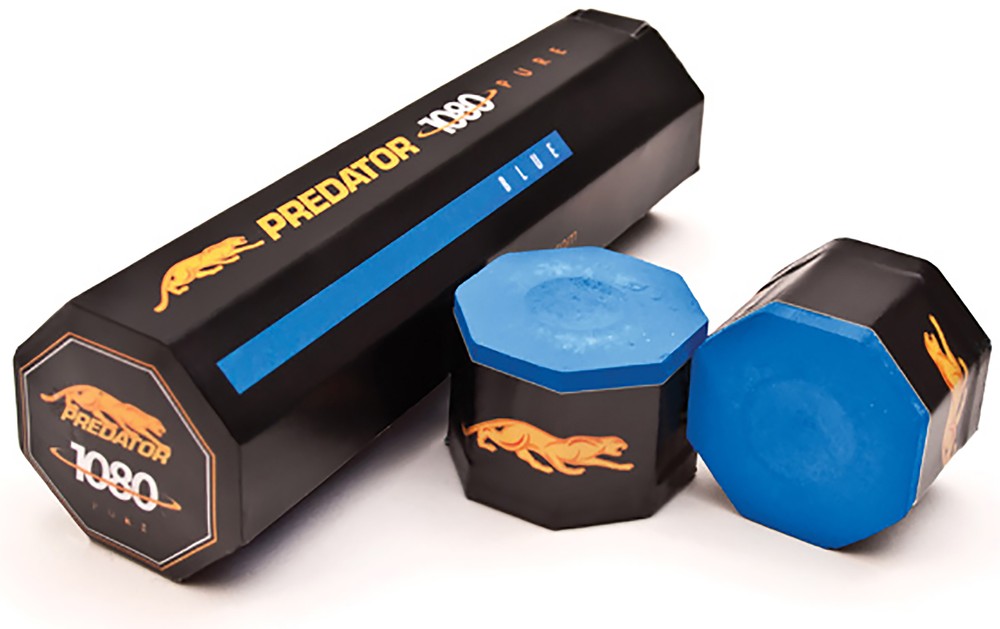 Predator 1080 Pure Pool Billiard Cue Stick Chalk - 5 Piece/Box - Blue