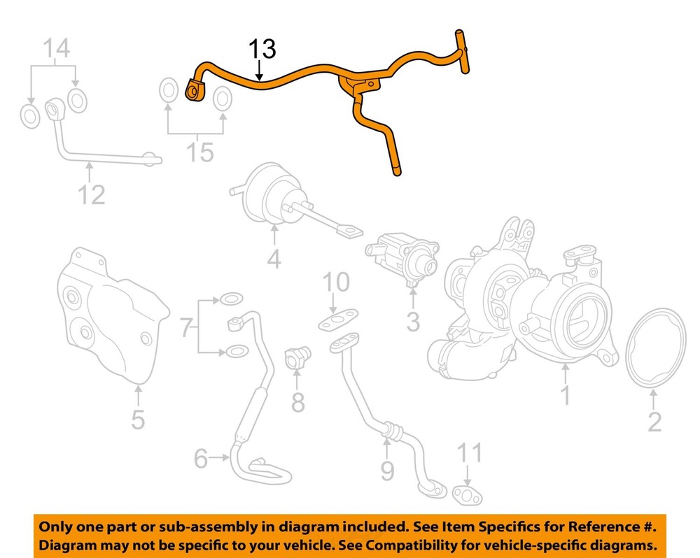 GM OEM 16-24 Cruze Turbo Water Return Tube 12670757