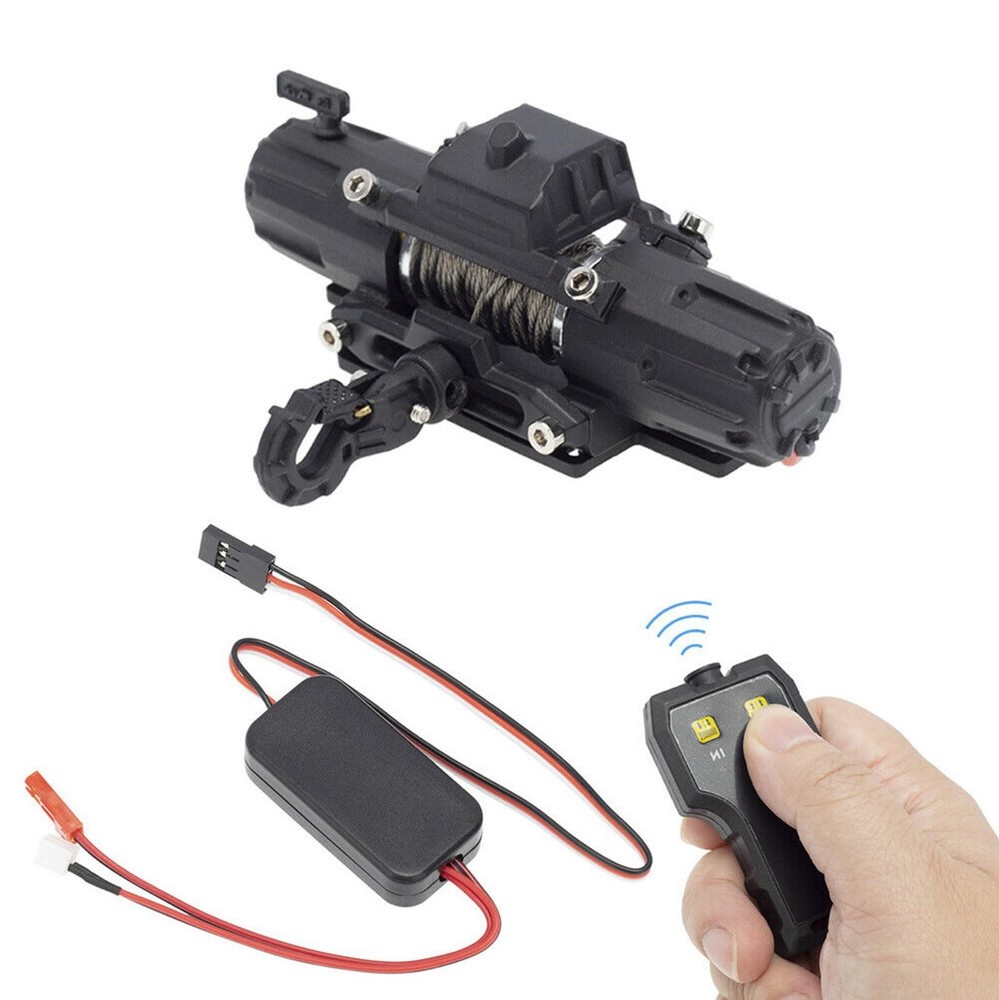 RC Crawler Metal Winch For 1:10 Scale SCX10 III AXI03007 90046 Remote Receiver