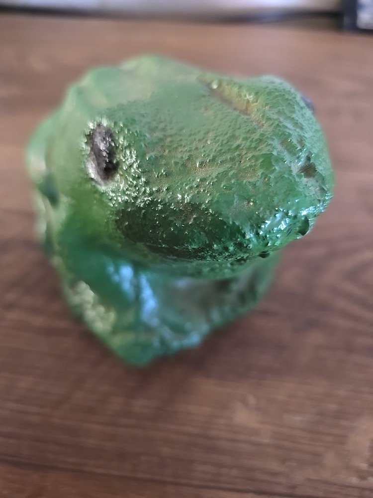 Vintage Concrete Frog Toad Statue for Garden Yard Decor