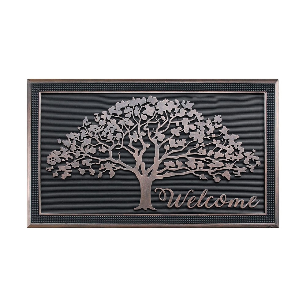 A1HC Thin 100% Rubber All-Season Large Front Door Mat
