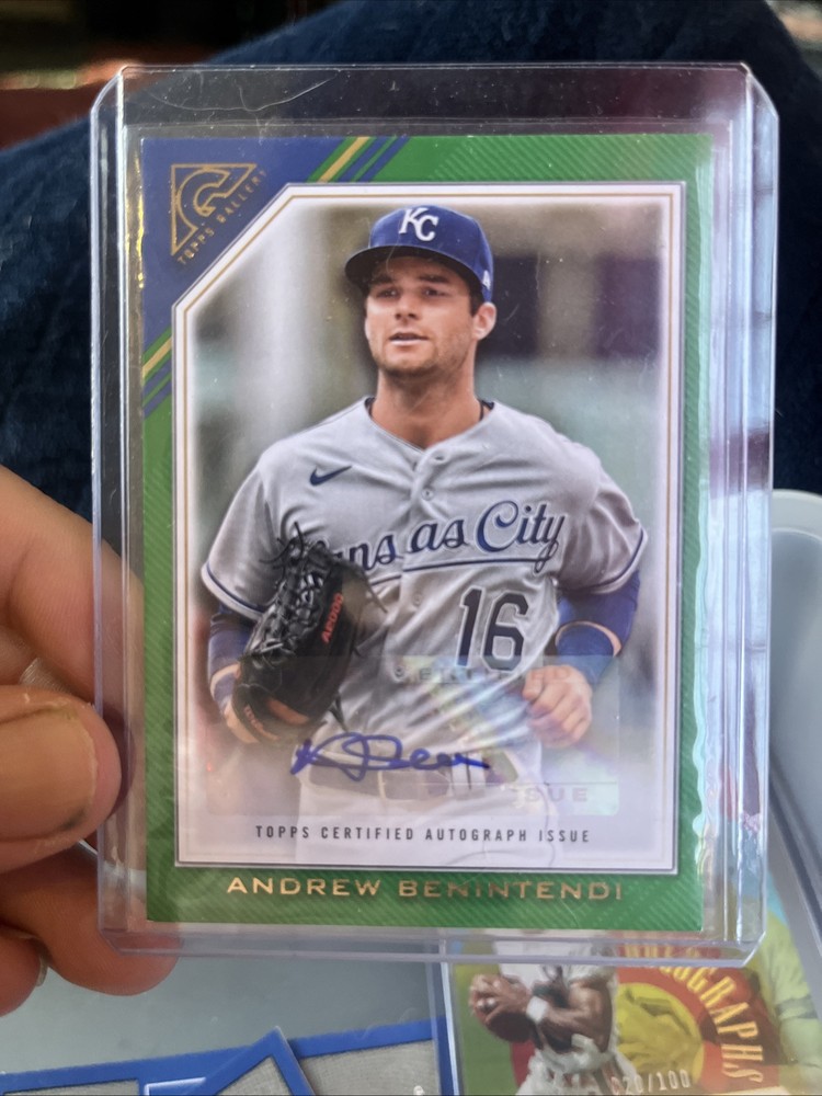 2022 Topps Gallery Andrew Benintendi Green /99 Autograph Card VA-AB