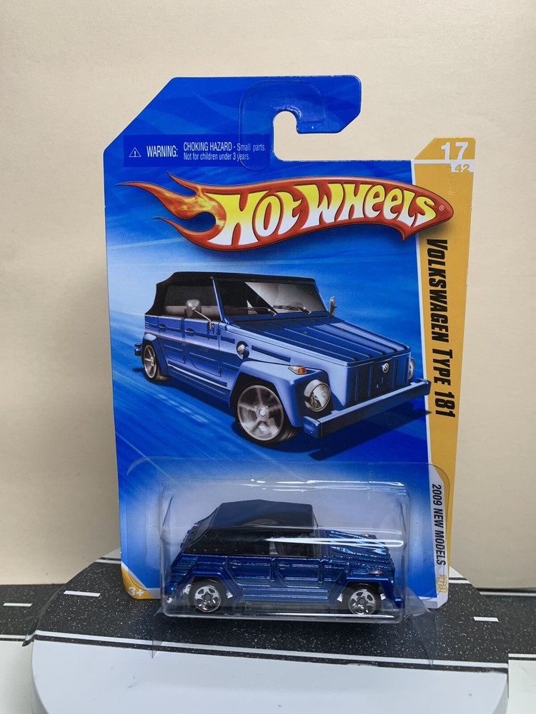 2009 Hot Wheels #17 New Models 17/42 Volkswagen Type 181 Thing Blue w/OH5 NIP
