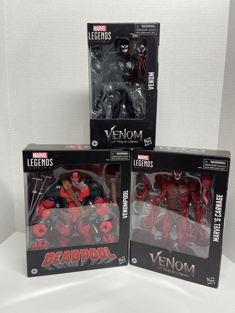 NEW! .::ULTIMATE VENOM FAN::. MARVEL LEGENDS SET OF 3 FIGURES + FREE SHIPPING!