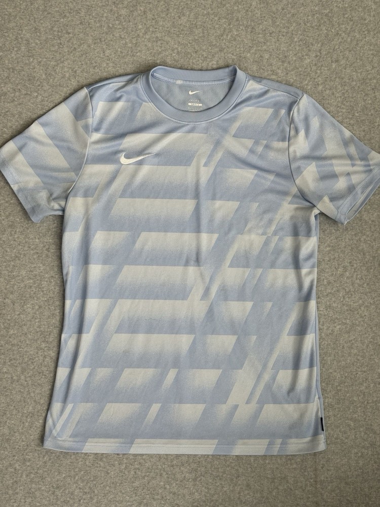 Nike FC Soccer Jersey Baby Blue Dri-Fit T-Shirt Athletic Slim Fit Men’s Size XL