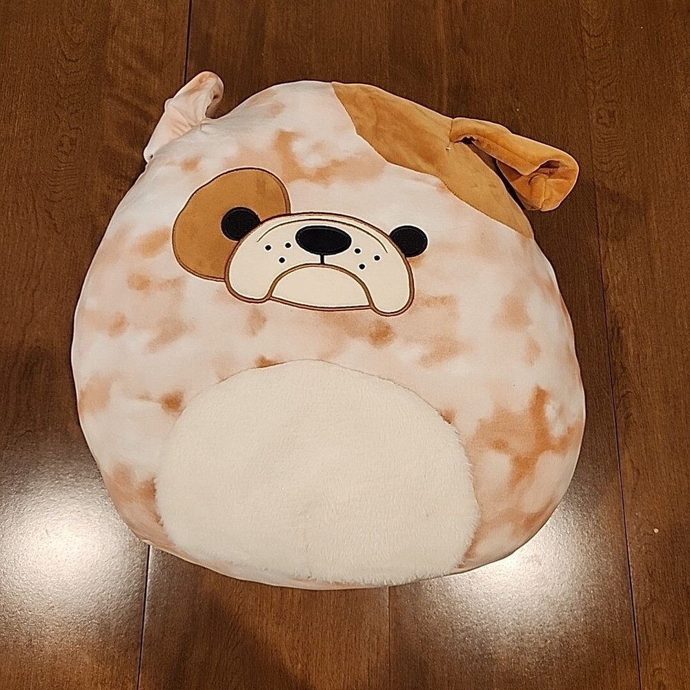 Kellytoy Squishmallows Bronk The Bulldog 16'' Plush
