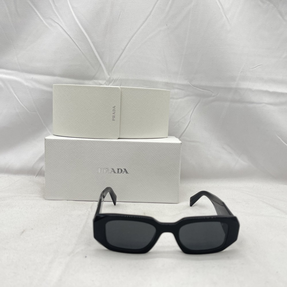 Prada Symbole Square Sunglasses for Women SPR17W in Black