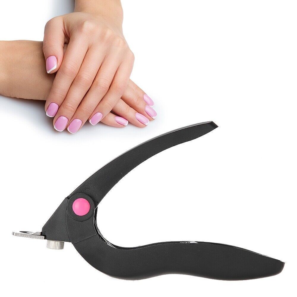 Pro U-Shape Nail Art Clipper Scissors for Manicure & False Tip Cutting