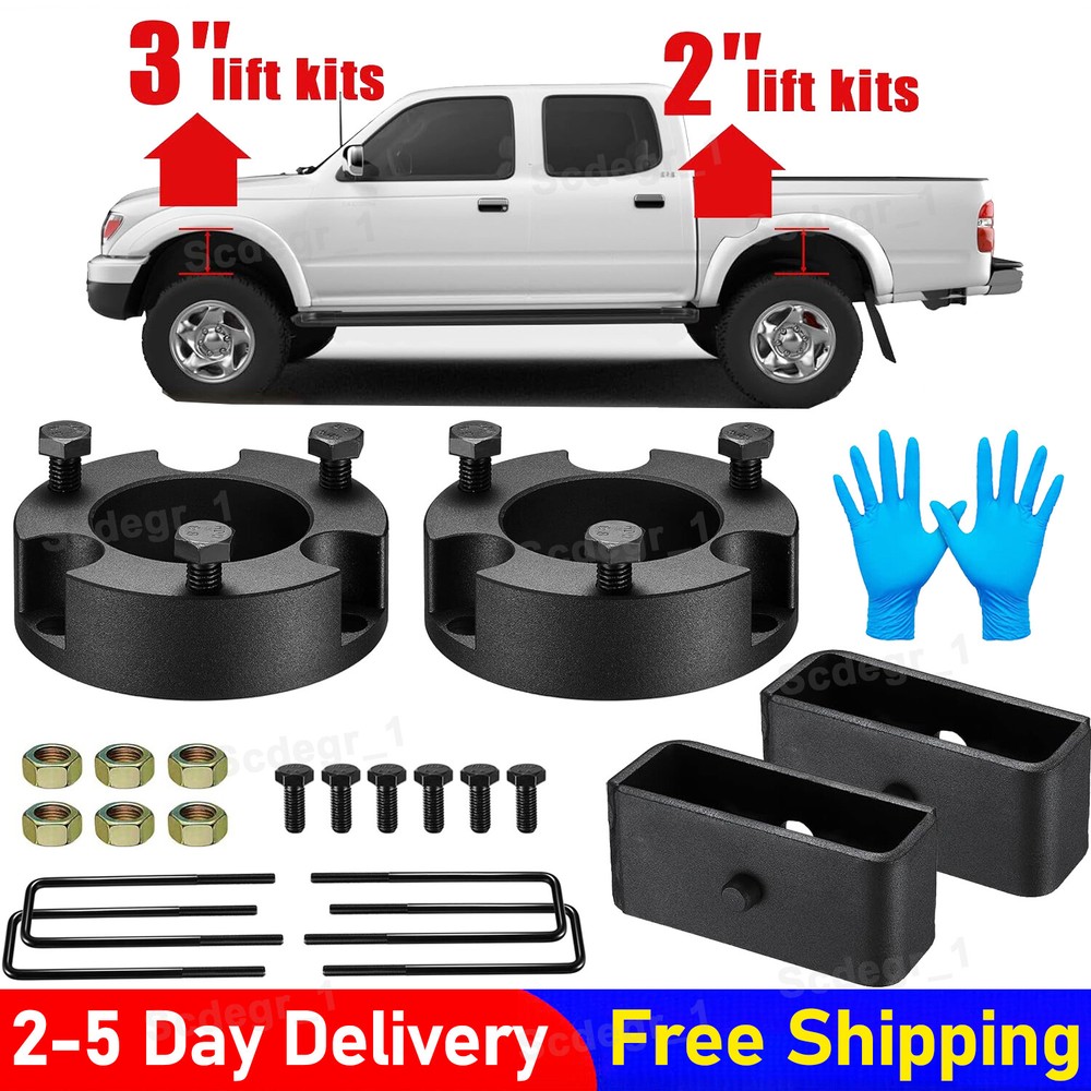 3-inch Front 2-inch Rear Full Leveling Lift Kit for 1995-2004 Toyota Tacoma 2WD & 4WD