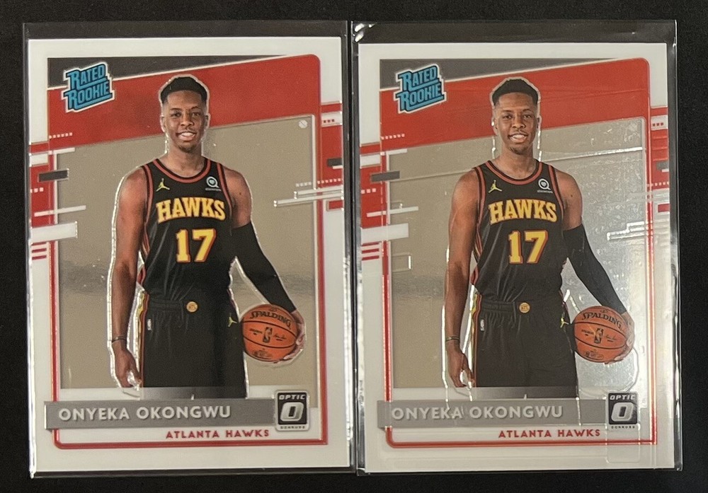 Onyeka Okongwu #156 2020-21 Donruss Optic Rated Rookie Atlanta Hawks Card Lot
