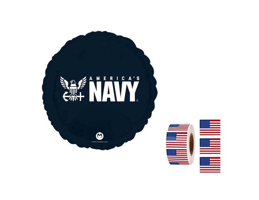 United States Navy 18'' Balloon Birthday Party Decorations
