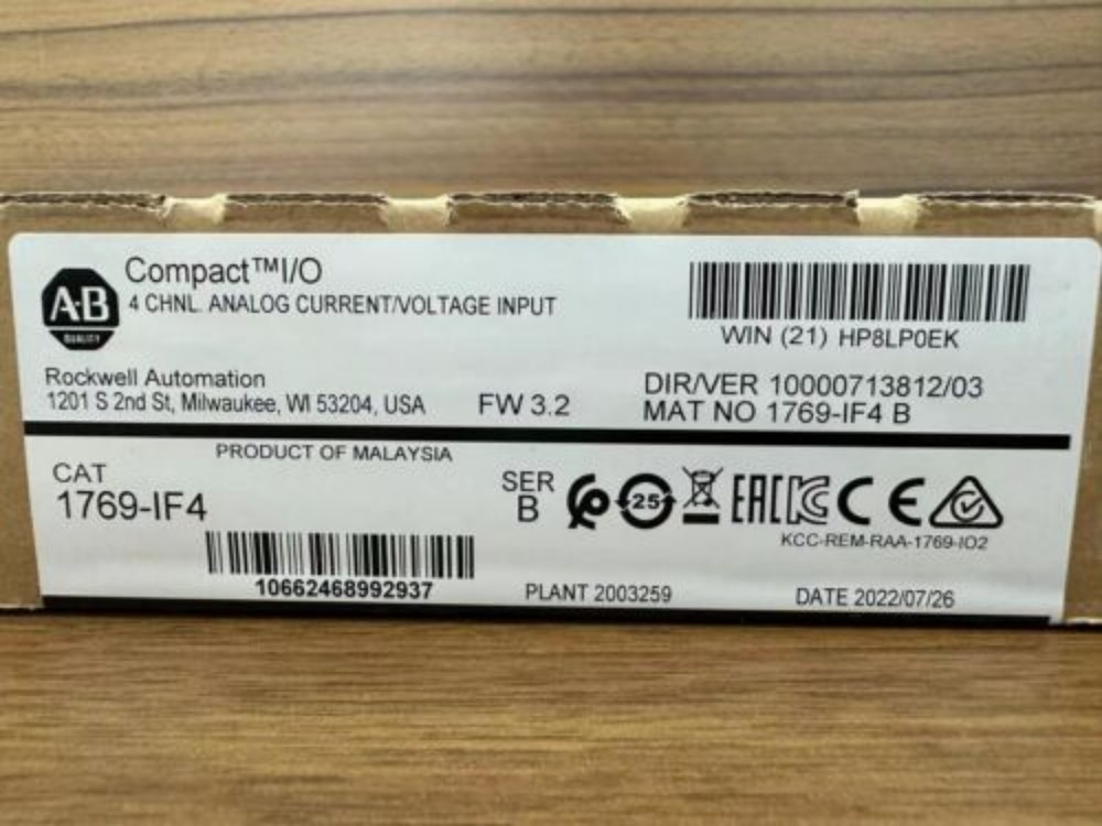 1769-IF4 Allen-Bradley Compact I/O 4-CHNL Analog Input 1769IF4 Module