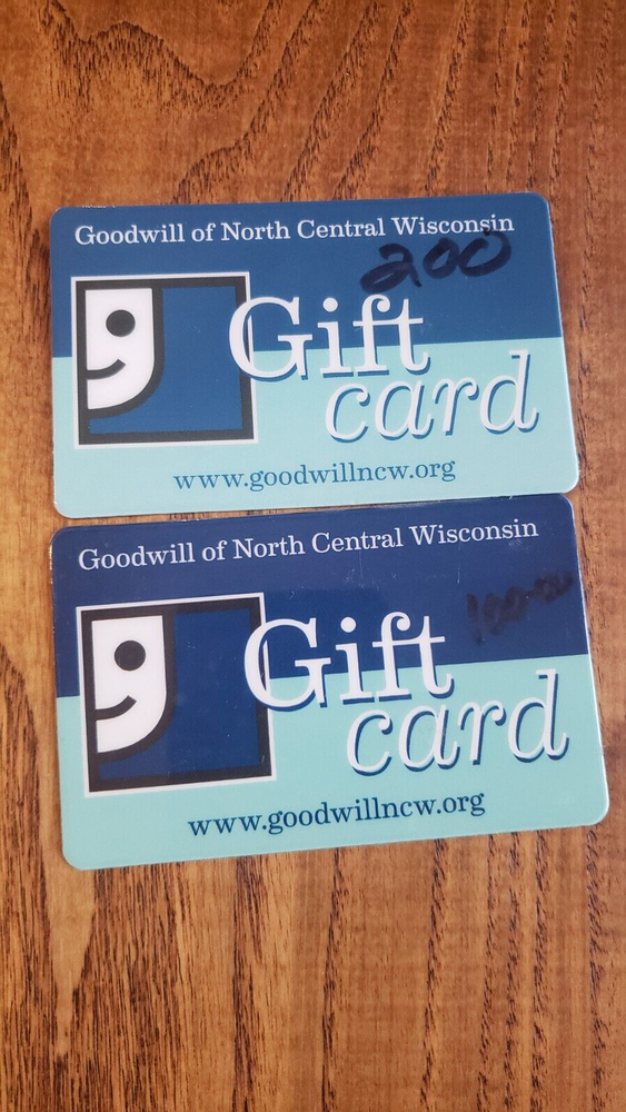 goodwill gift card North Central Wisconsin $200 $100-image