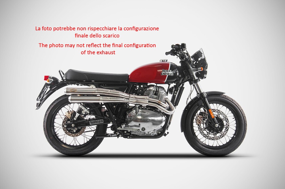 COMPLETE EXHAUST ZARD STEEL RACING ROYAL EINFIELD CONTINENTAL GT 650 2019-23