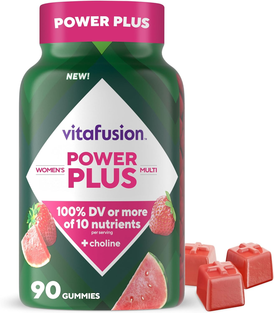 Power Plus Women’s Multivitamin Gummies, 100% Daily Value or More of 10 Nutrient