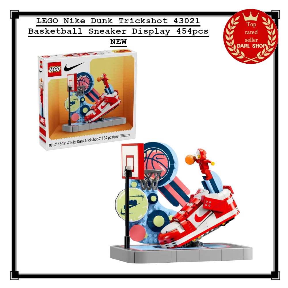 LEGO Nike Dunk Trickshot 43021 Basketball Sneaker Display 454pcs NEW