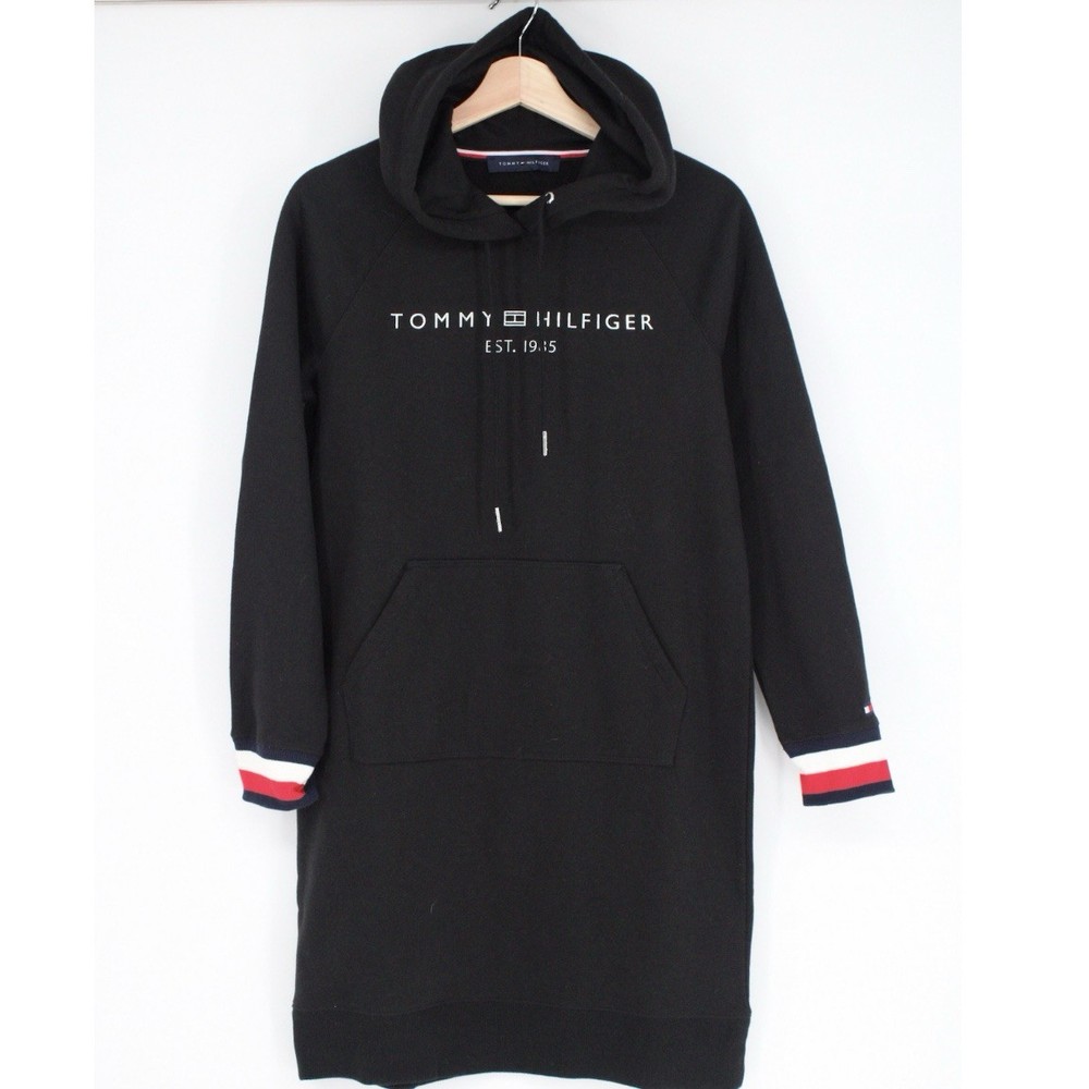 Tommy Hilfiger Womens Medium Hoodie Dress Casual Comfort Fit