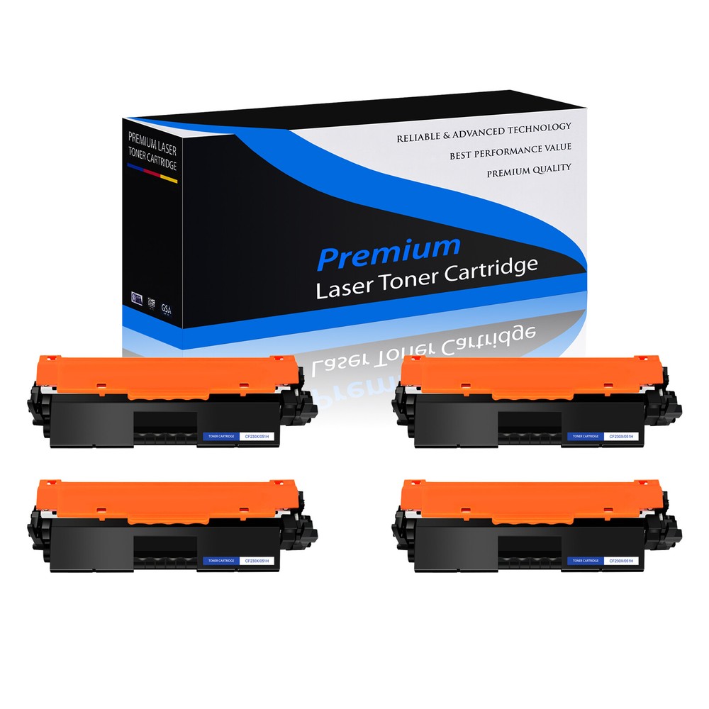 4-Pack CRG051H 2169C001AA Toner for Canon 051H imageCLASS MF264dw Printer