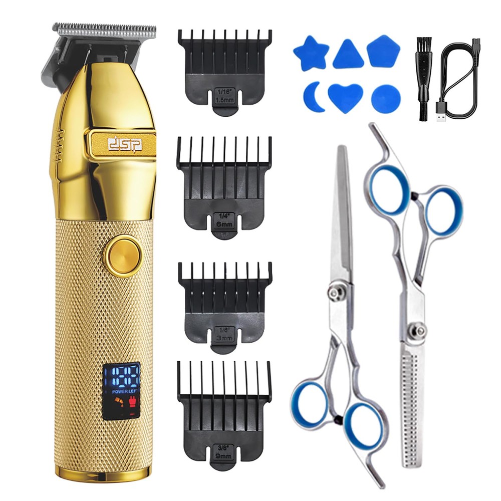 Men’s Rechargeable Hair & Beard Trimmer with LED Display