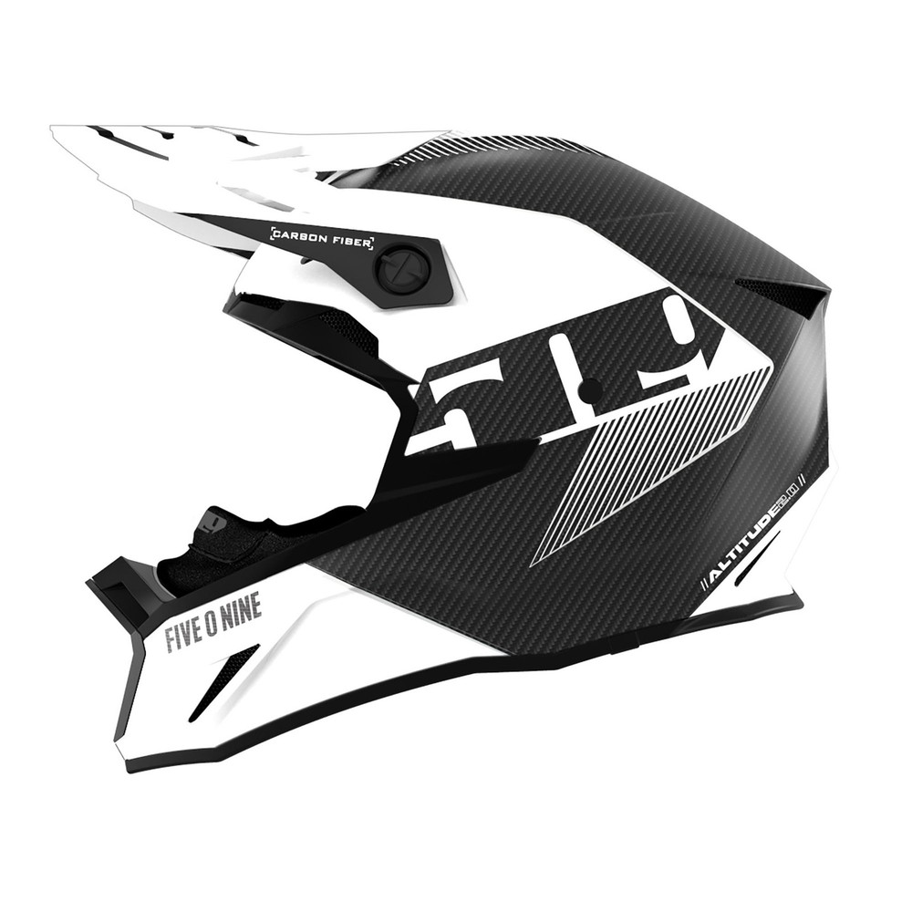 509 Altitude 2.0 Carbon Fiber Snowmobile Helmet Fidlock Vented Stormchaser