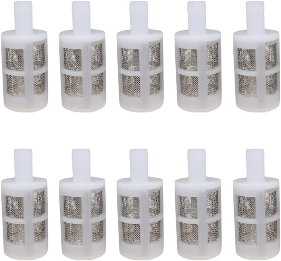 10 Pieces Household Hose Filters 8Mm Water Pump Filters Stainless Steel Encrypti