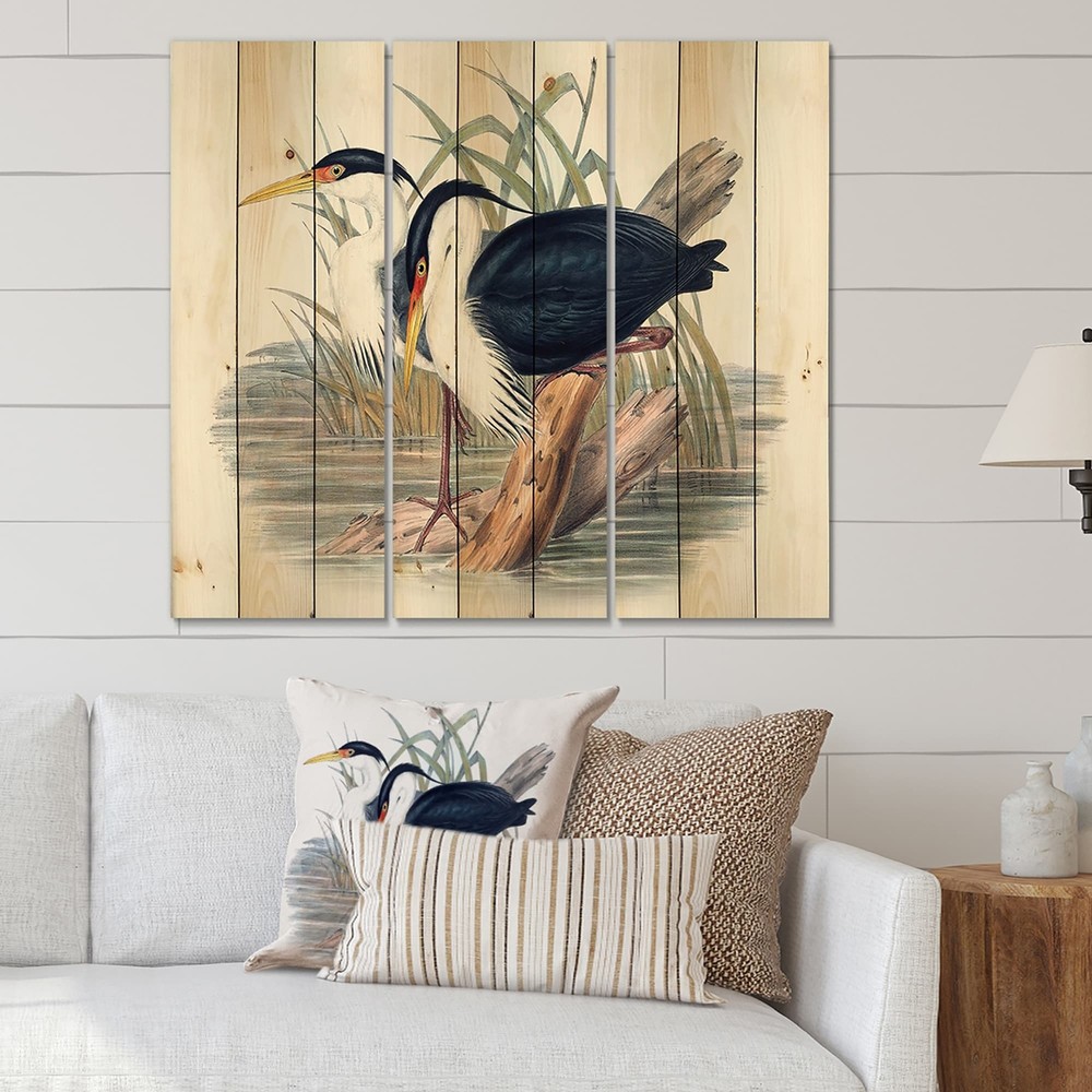 Designart 'Vintage Bird Life II' Traditional Print on