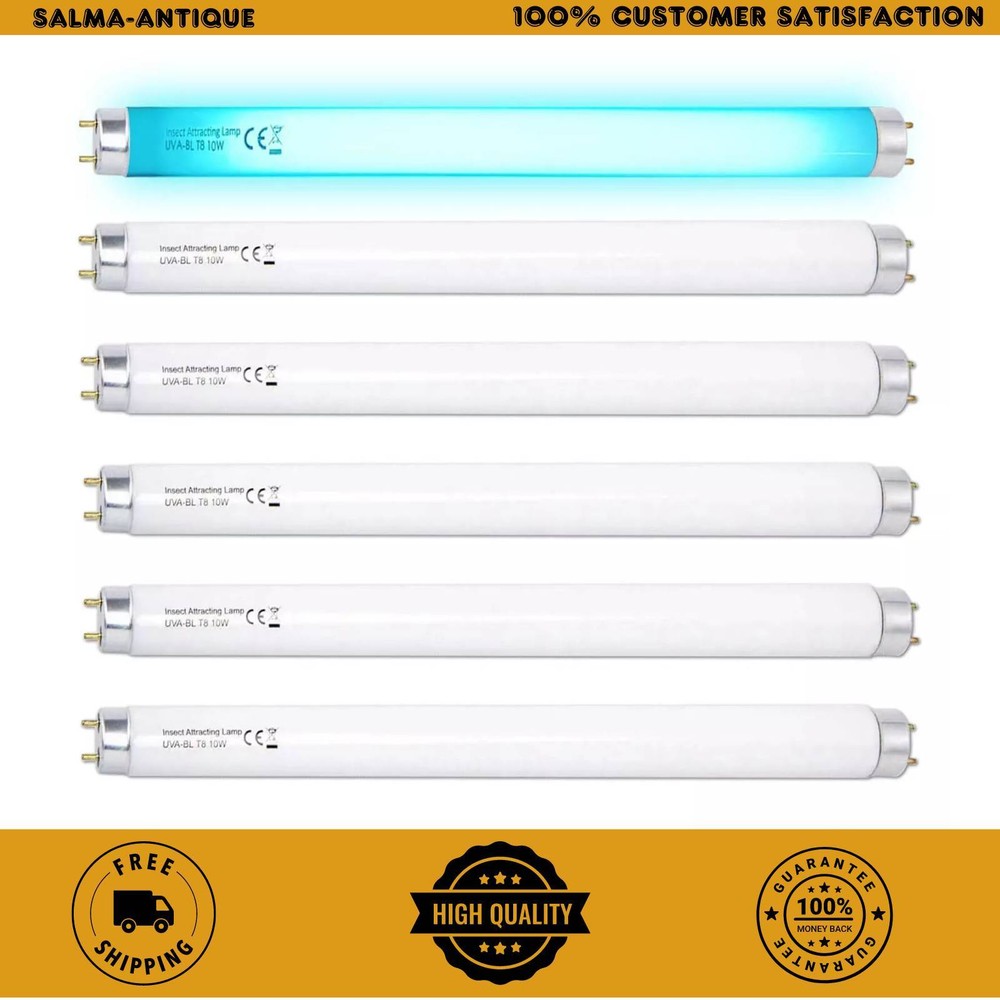 6 Pack T8F10W BL 10W Replacement Bulbs T8 10 Watts Fluorescent Tube for 20W 13