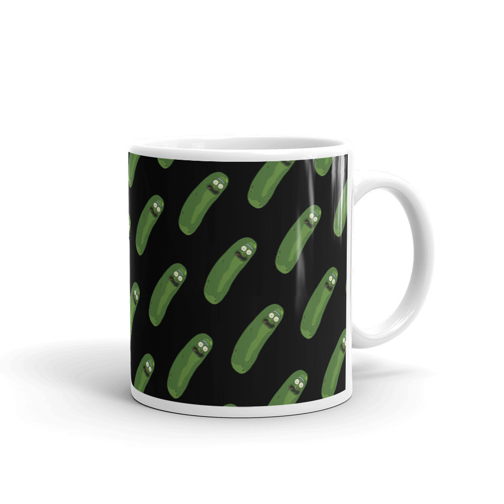 Pickle Rick and Morty Pattern Coffee Tea Ceramic Mug Office Work Cup Gift