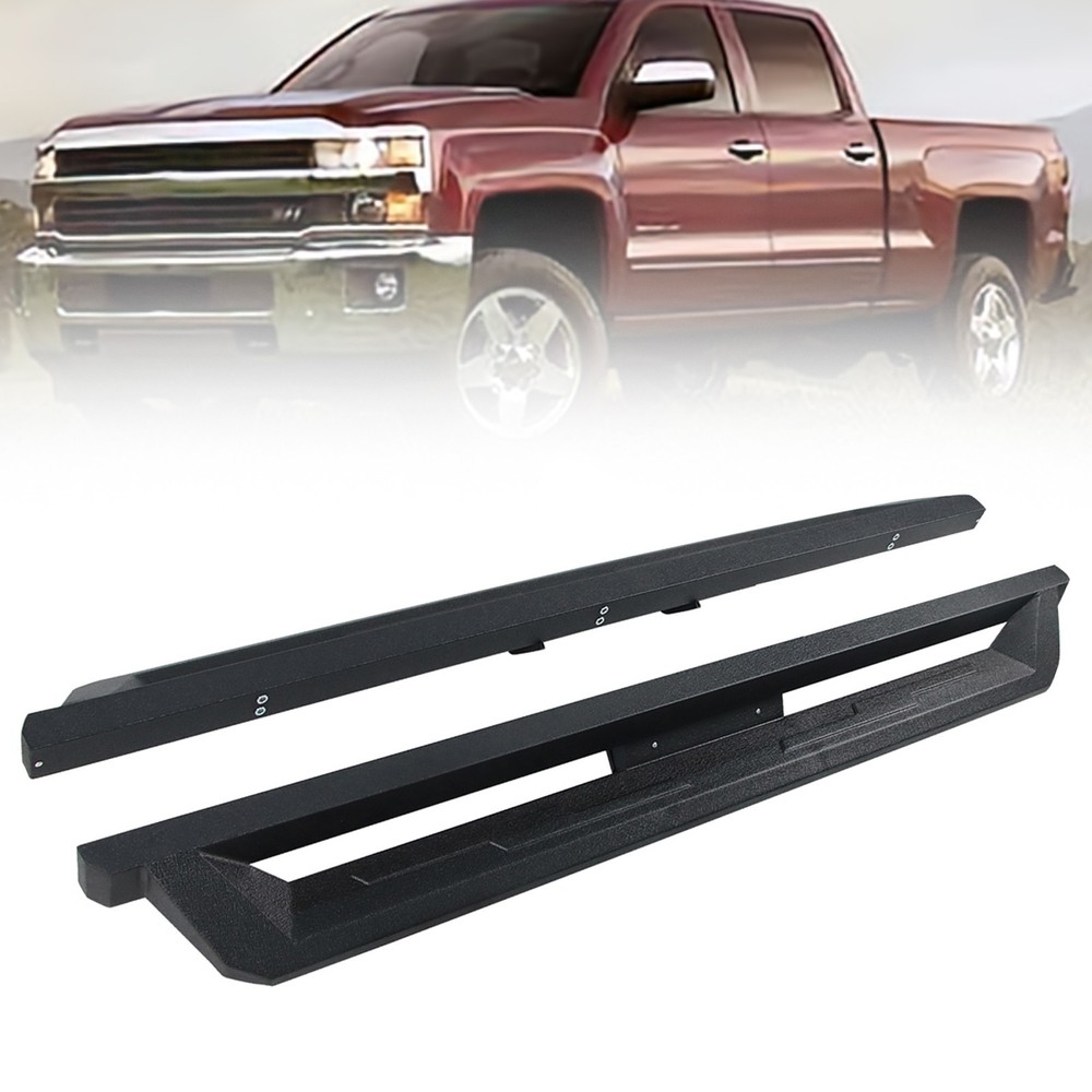 Side Step Nerf Bars Running Boards for 2007-2018 Silverado/Sierra 1500 Crew Cab