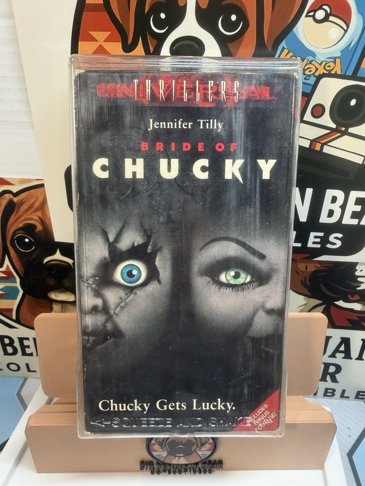 Bride of Chucky VHS With Protector Universal Thrillers Horror Child’s Play