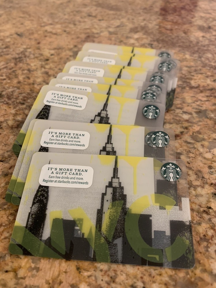 Starbucks Gift Card NYC New York City Skyline - 2015 No Value 100 Cards Total.-image