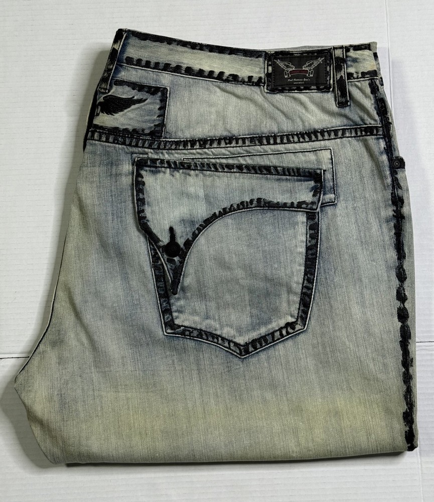 New Men’s Robin’s Jean Size 52 Style #D5695LFXX LONG FLAP Line Black