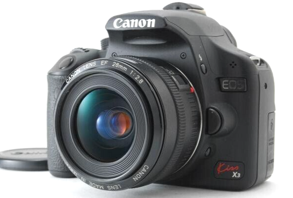 [N MINT] Canon EOS Kiss X3 Digital Camera Shutter: 5120 EF 28mm f2.8 Lens F/S JP