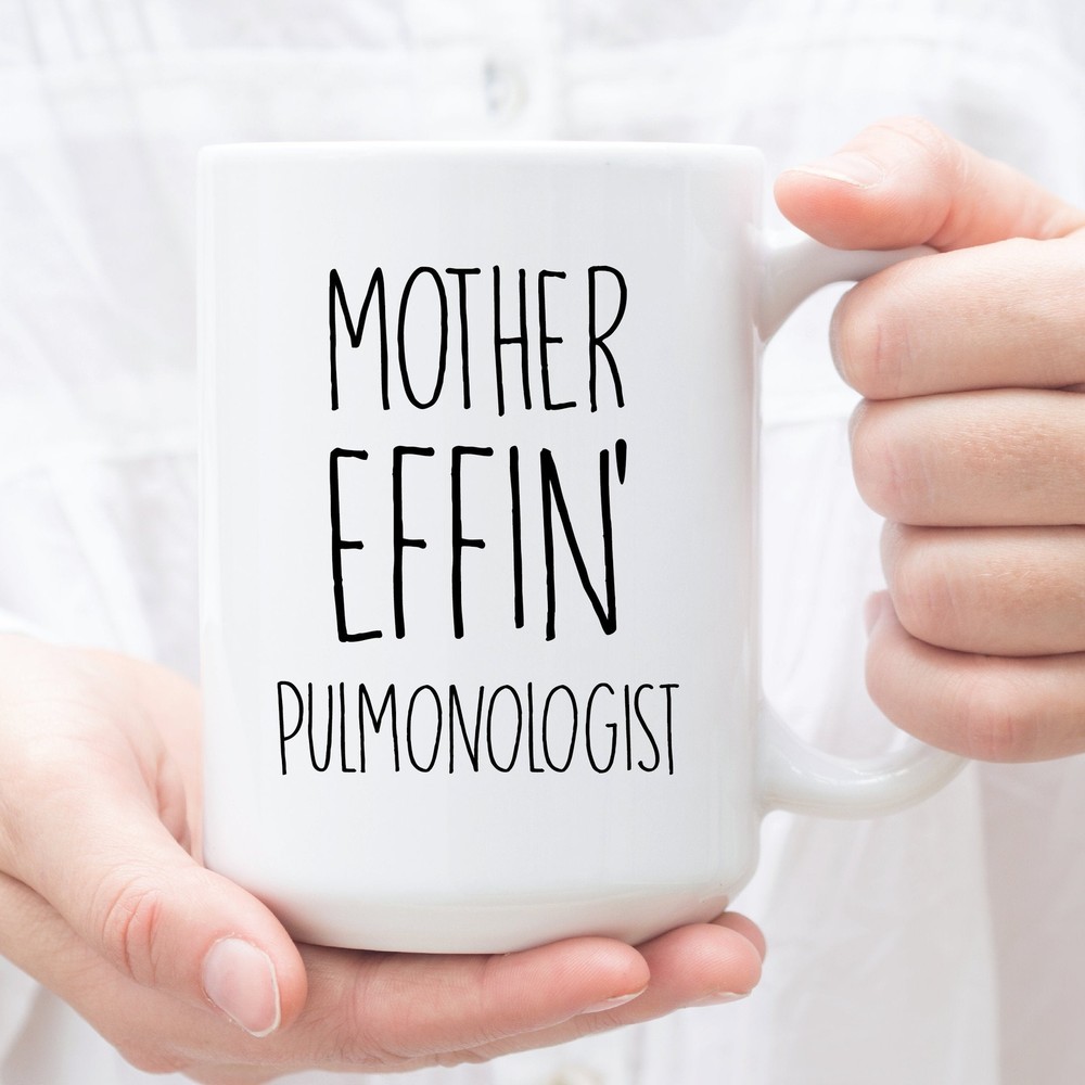 Pulmonologist Gifts Expletive Gift For Pulmonologist Perfect Pulmonologist Cup
