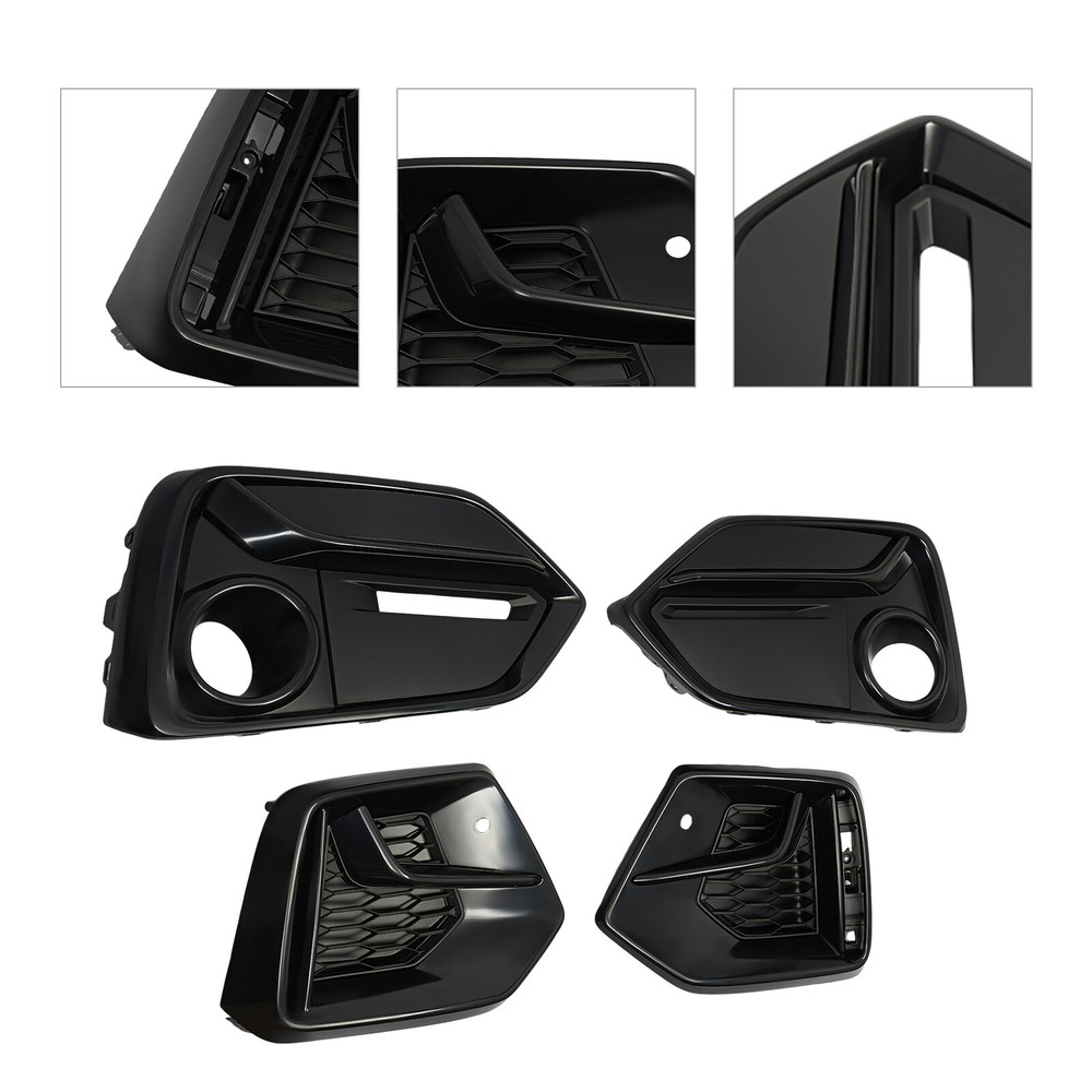 For 2019 2020 Honda Civic Si Sedan 4 Door 1.5L Front Rear Bumper Fog Light Cover